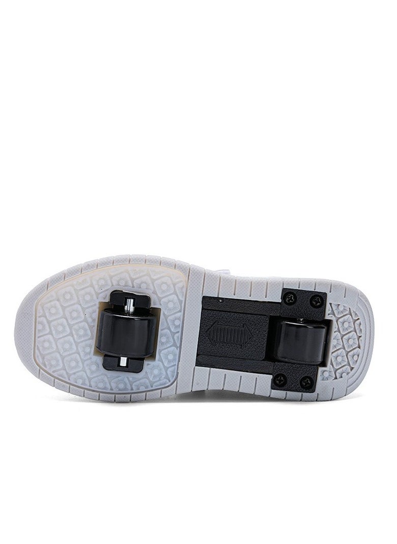 LED Flash Light Fashion Shiny Sneaker Skate Heelys Shoes With Wheels And Lightning Sole