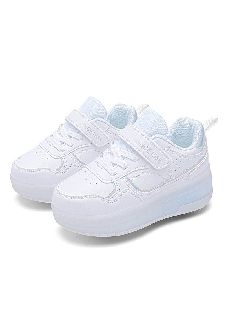 LED Flash Light Fashion Shiny Sneaker Skate Heelys Shoes With Wheels And Lightning Sole
