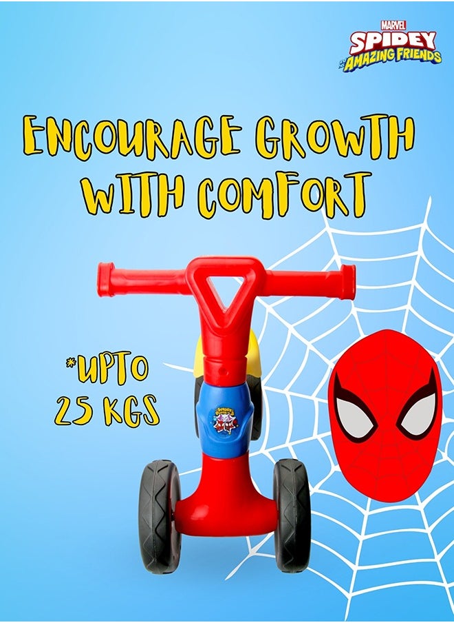 Spiderman Ride On Toys for Kids, Baby Ride on Scooter, Gift for Boys, Balance Bike Anti Skid No Pedal, Toddler Bicycle , 2 years-4 years, Red