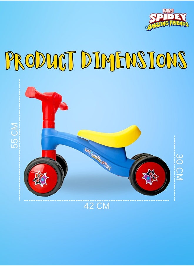 Spiderman Ride On Toys for Kids, Baby Ride on Scooter, Gift for Boys, Balance Bike Anti Skid No Pedal, Toddler Bicycle , 2 years-4 years, Red