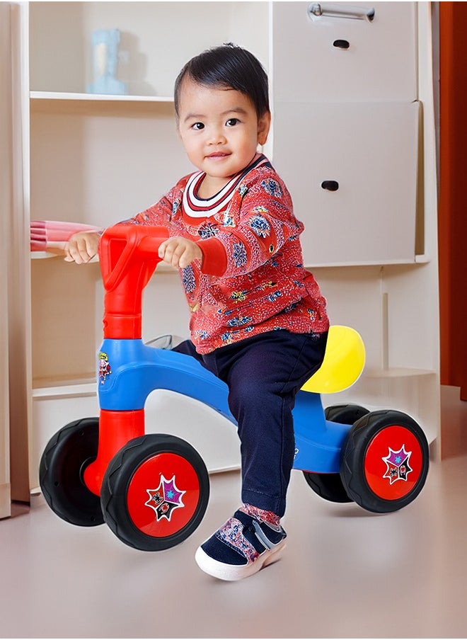 Spiderman Ride On Toys for Kids, Baby Ride on Scooter, Gift for Boys, Balance Bike Anti Skid No Pedal, Toddler Bicycle , 2 years-4 years, Red