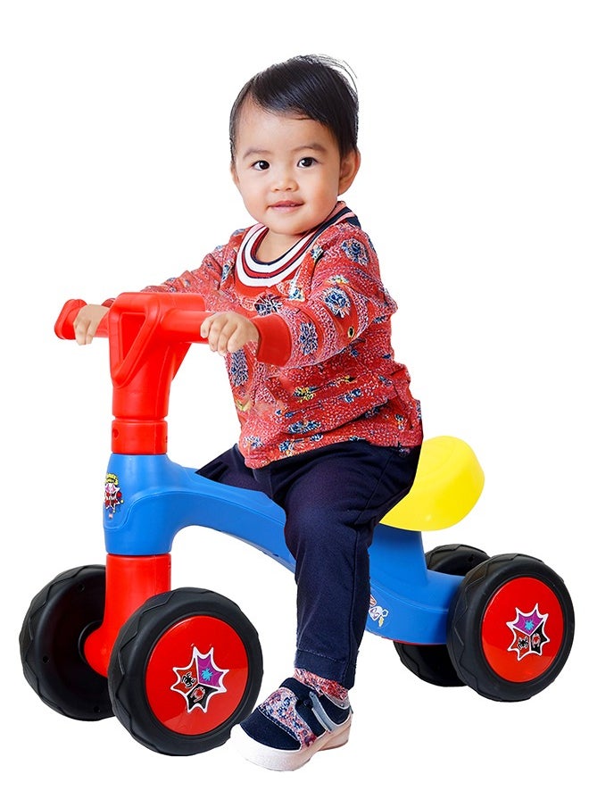 Spiderman Ride On Toys for Kids, Baby Ride on Scooter, Gift for Boys, Balance Bike Anti Skid No Pedal, Toddler Bicycle , 2 years-4 years, Red