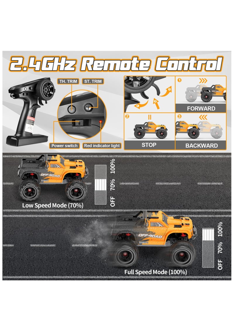 MJX MEW4 M163 1/16 Scale 4WD RC Car Brushless High Speed Off Road, 55KMH Fast RC Truck for Adults with 2.4GHz RC Transmitter - Remote Control Car, RC Car, RC Monster Truck 1/16
