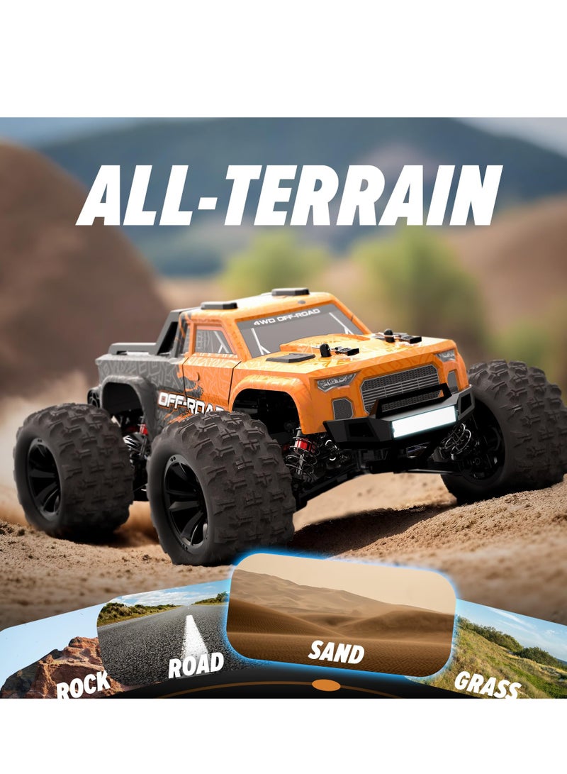 MJX MEW4 M163 1/16 Scale 4WD RC Car Brushless High Speed Off Road, 55KMH Fast RC Truck for Adults with 2.4GHz RC Transmitter - Remote Control Car, RC Car, RC Monster Truck 1/16