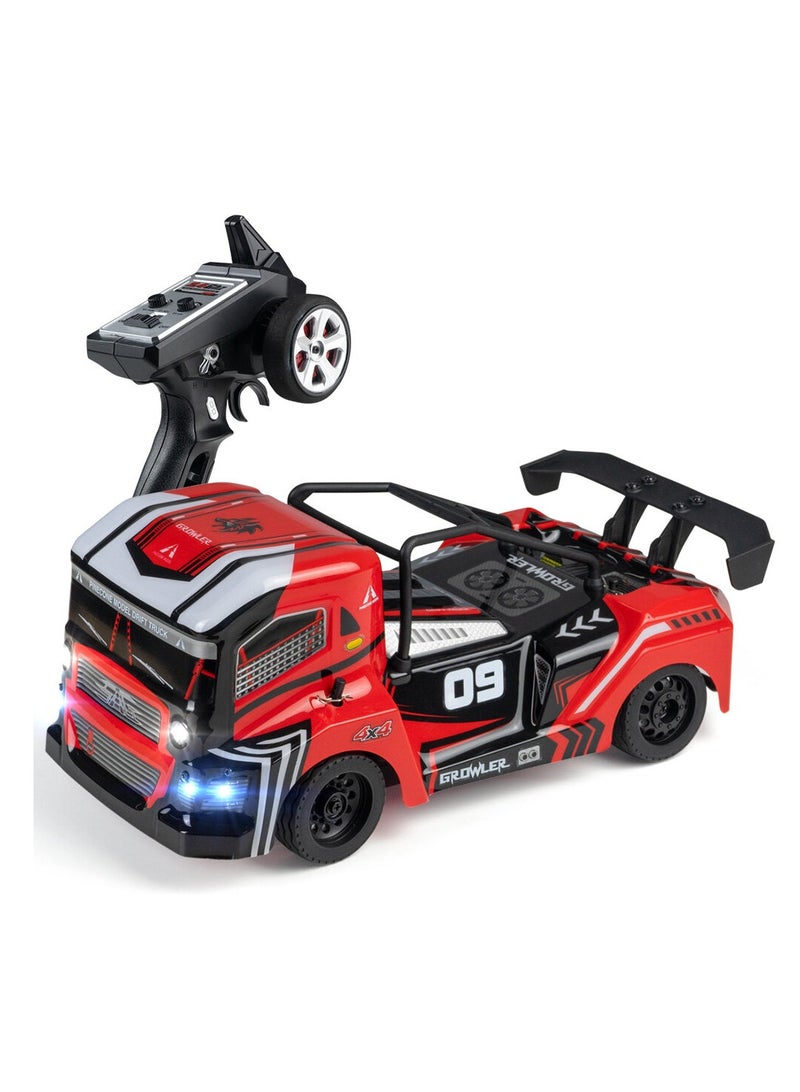 SG-16091/16 Scale 2.4G 4WD Flat Drift RC Car Truck Remote Control Car 35km/h High Speed With LED Lights