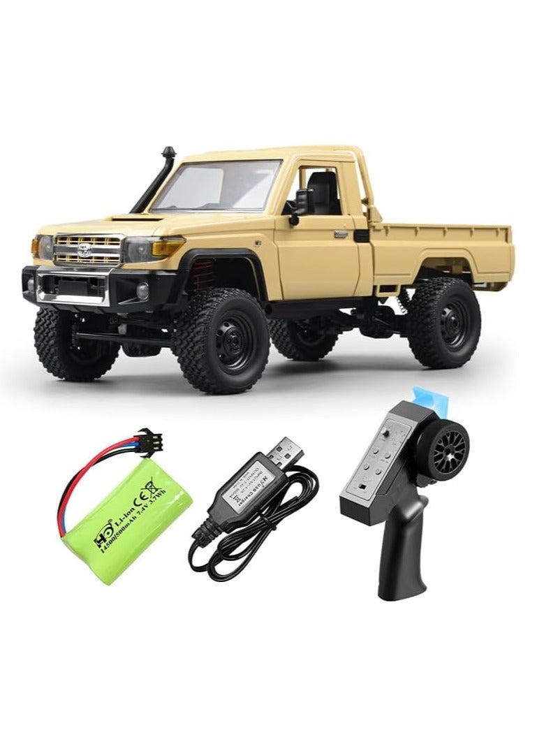 Mytoys 1/12 RC Crawler, Remote Control Pickup Car 4WD Land Cruiser Off Road for Adults with Proportional Throttle Steering 280 Brushed Motor All Terrain Remote Control Car RTR with Headlights