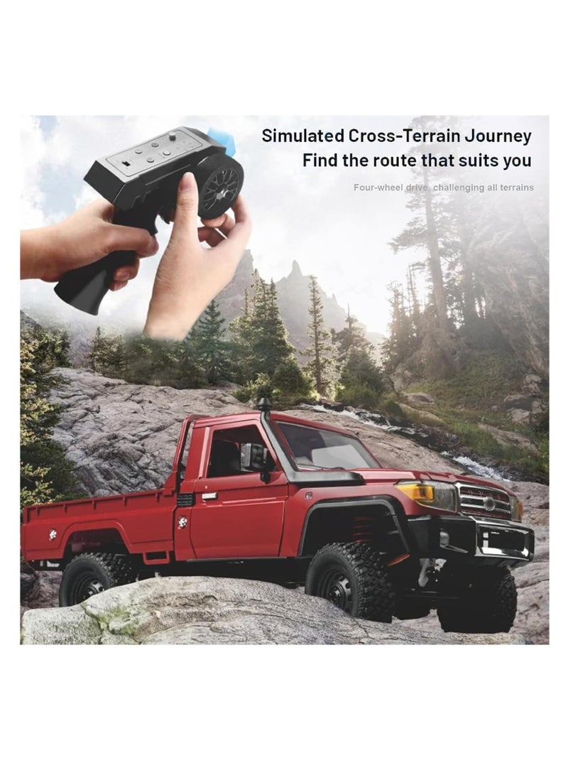 Mytoys 1/12 RC Crawler, Remote Control Pickup Car 4WD Land Cruiser Off Road for Adults with Proportional Throttle Steering 280 Brushed Motor All Terrain Remote Control Car RTR with Headlights