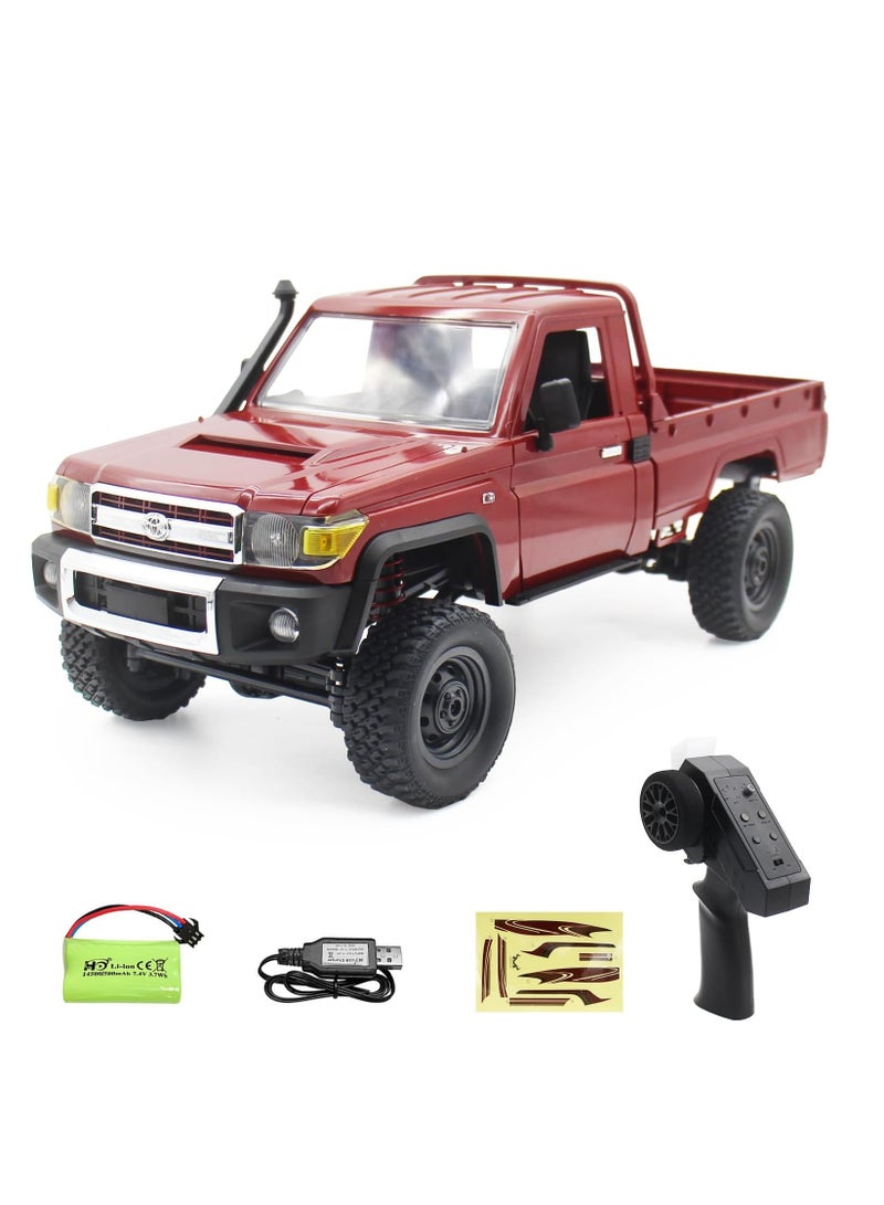 Mytoys 1/12 RC Crawler, Remote Control Pickup Car 4WD Land Cruiser Off Road for Adults with Proportional Throttle Steering 280 Brushed Motor All Terrain Remote Control Car RTR with Headlights