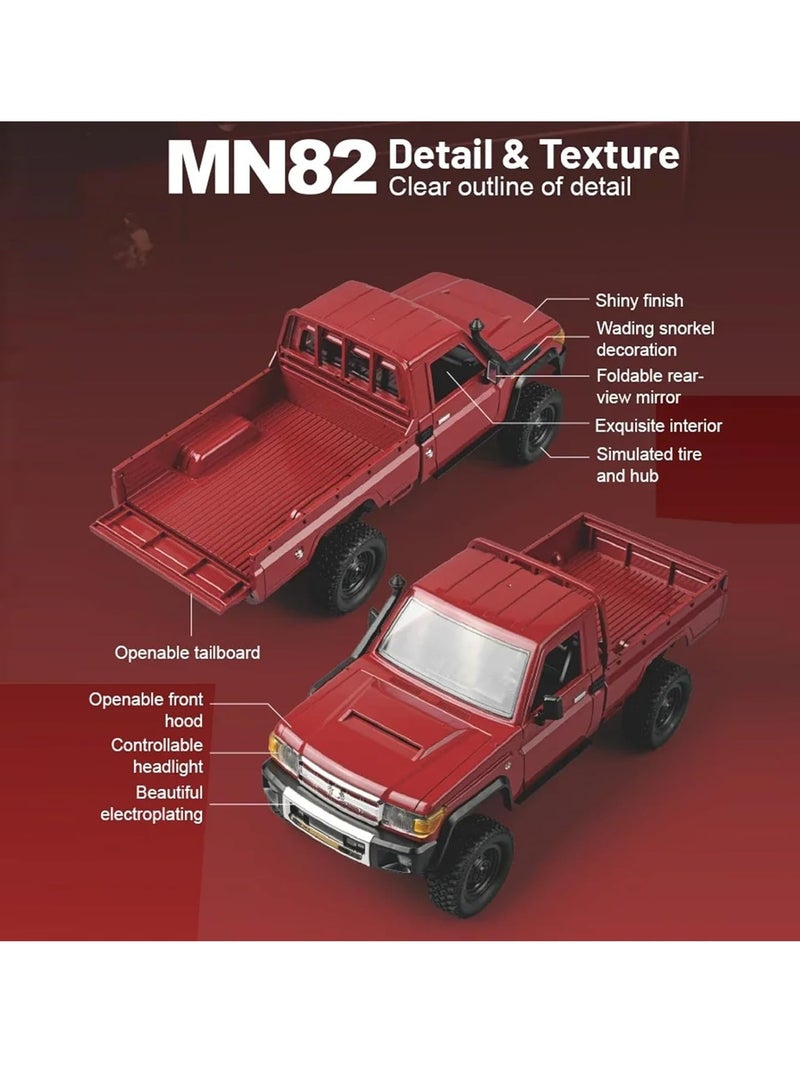 Mytoys 1/12 RC Crawler, Remote Control Pickup Car 4WD Land Cruiser Off Road for Adults with Proportional Throttle Steering 280 Brushed Motor All Terrain Remote Control Car RTR with Headlights