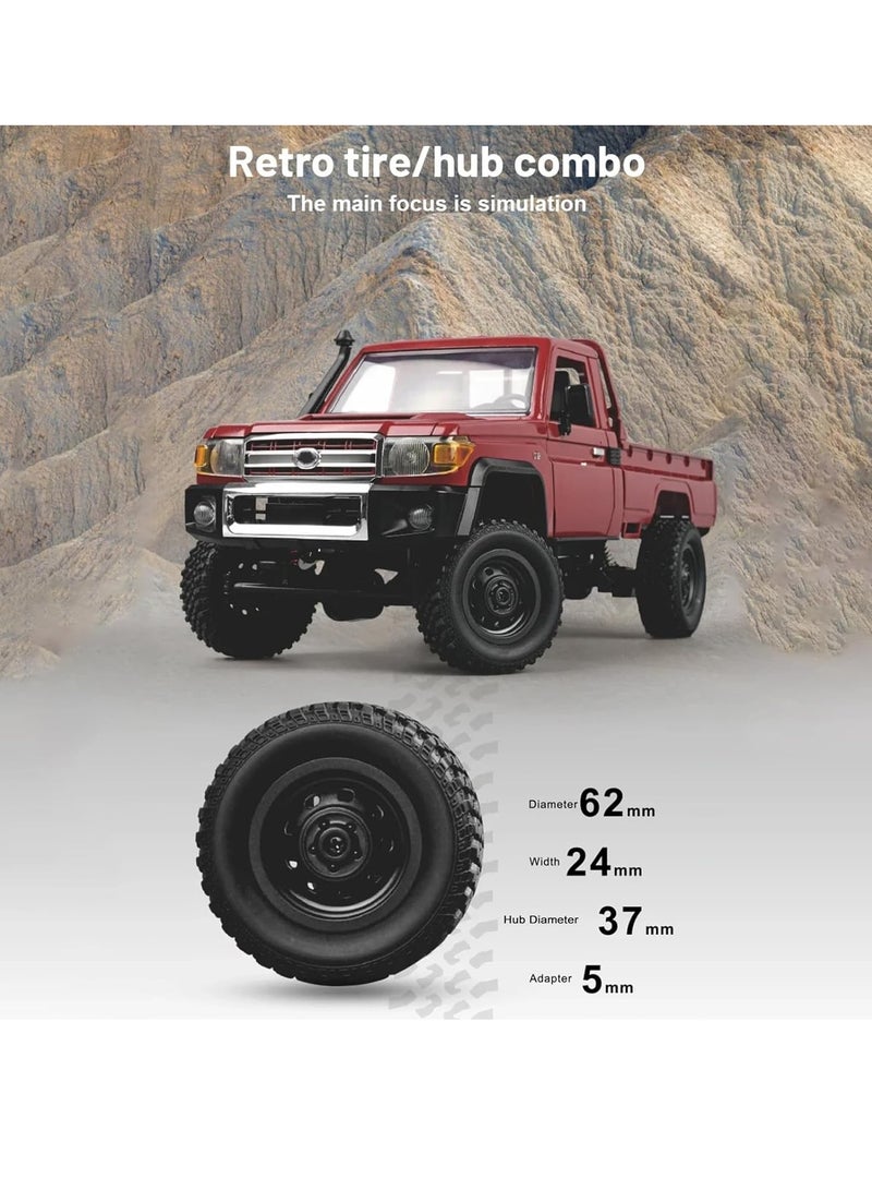Mytoys 1/12 RC Crawler, Remote Control Pickup Car 4WD Land Cruiser Off Road for Adults with Proportional Throttle Steering 280 Brushed Motor All Terrain Remote Control Car RTR with Headlights