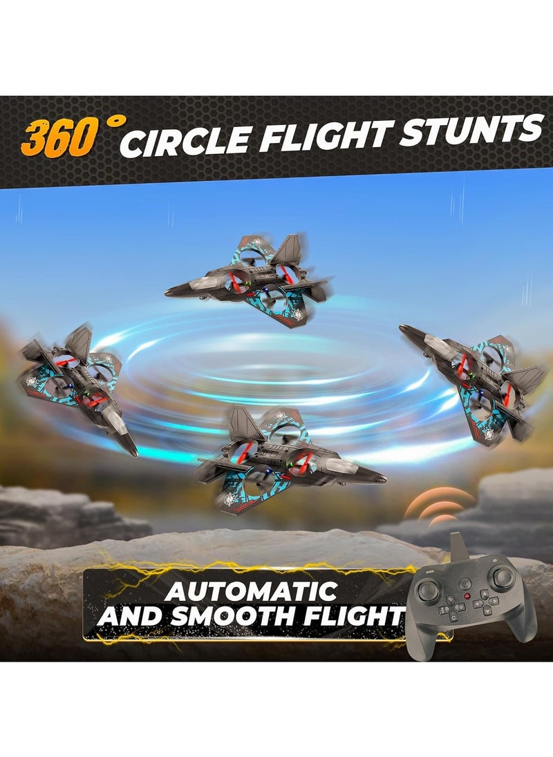 RC Aeroplane 2.4GHz Remote Control L0712 Quadcopter Floating Fighter Plane – RTF Airplane Toy with Colored Lights and USB Charging, Ideal for Beginners, Kids, and Adults