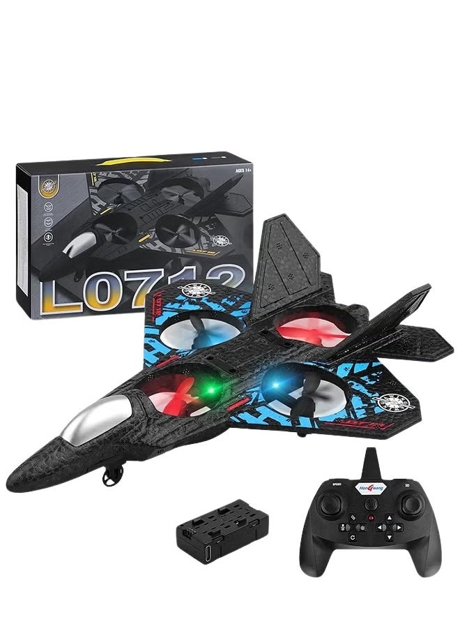 RC Aeroplane 2.4GHz Remote Control L0712 Quadcopter Floating Fighter Plane – RTF Airplane Toy with Colored Lights and USB Charging, Ideal for Beginners, Kids, and Adults