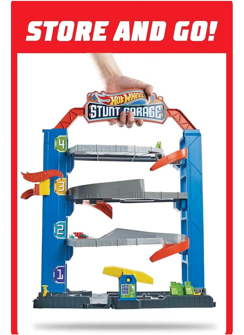 Hot Wheels City Stunt Garage Play Set Gift Idea for Ages 3 to 8 years