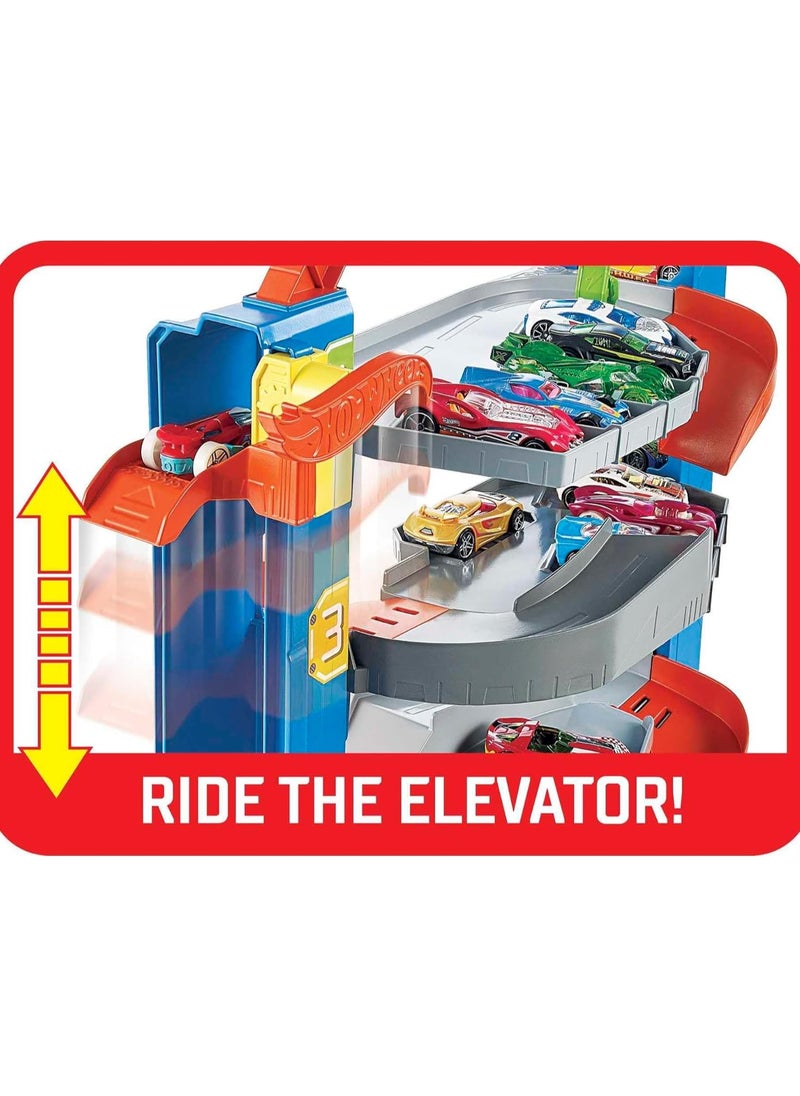 Hot Wheels City Stunt Garage Play Set Gift Idea for Ages 3 to 8 years