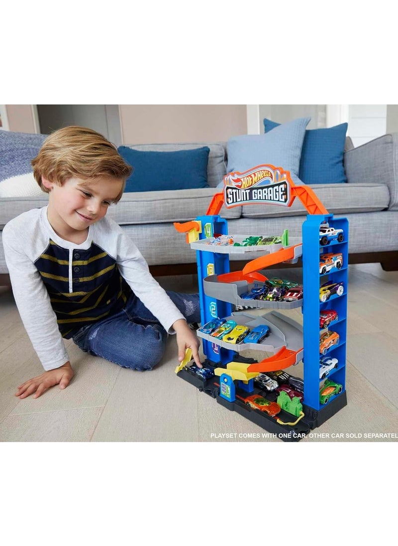 Hot Wheels City Stunt Garage Play Set Gift Idea for Ages 3 to 8 years