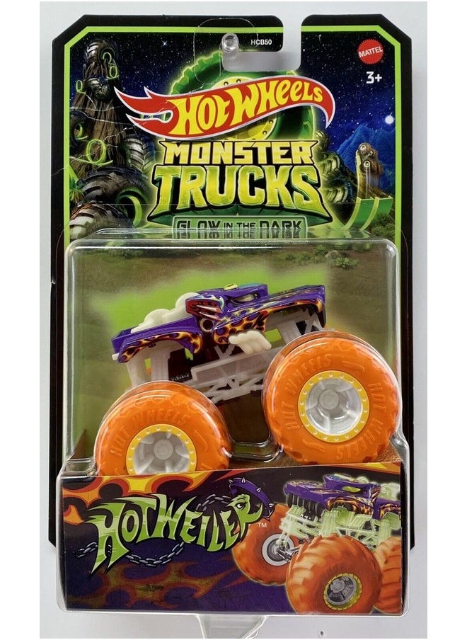 Monster Trucks Glow In The Dark 1:64 Scale Trucks (Hotweiler)