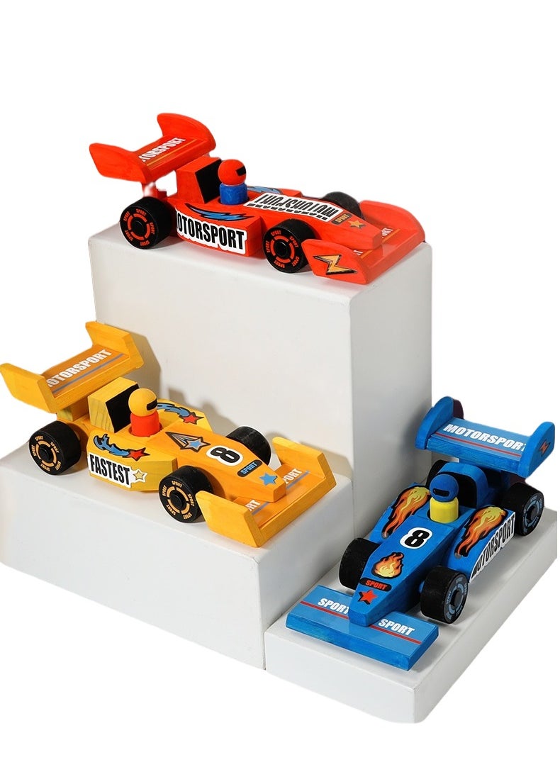 Children's DIY  painting racing，assembling car，educational toys，Ages for 3-12 boys，Birthday gifts