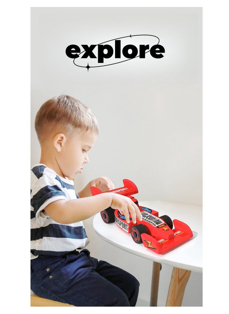 Children's DIY  painting racing，assembling car，educational toys，Ages for 3-12 boys，Birthday gifts