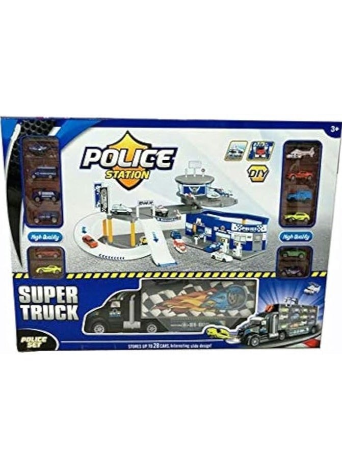 Police Station with Super Truck