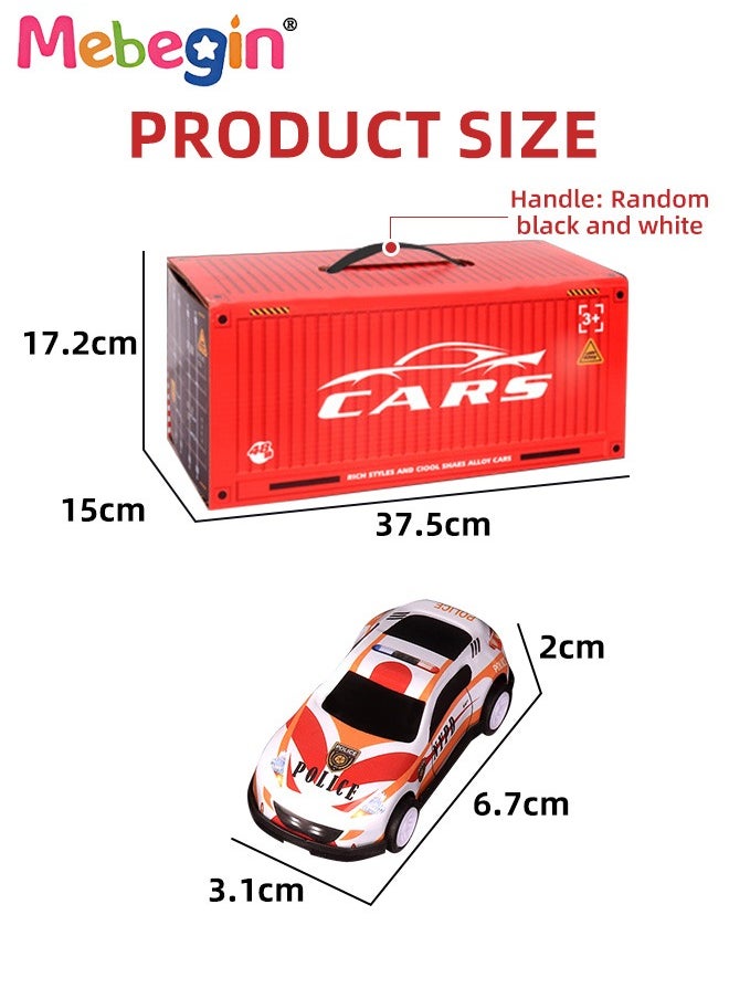 48PCS Pull Back Cars Playset, Mini Die-Cast Race Cars Set, Colorful Vehicles Kit with Storage Box, Push and Go Toy Race Car Vehicles, Easy to Carry and Organized, Ideal Gifts for Kids Aged 3+