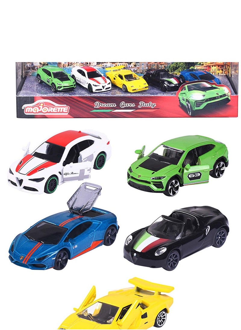 Majorette Dream Cars Italy Cars 5pcs