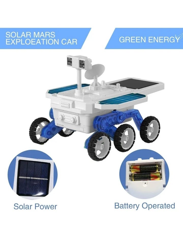 Space Toys Projects for Kids Ages 8-12+, DIY Solar Power Mars Rover Car, Science Experiment Robot Engineering Building Kits, Educational Birthday Gifts for 6-14 Year Old