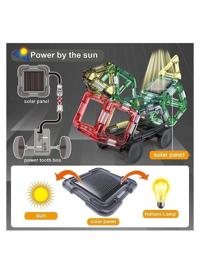 Solar Car Kits STEM Projects for Kids, 16 in 1 Creativity Toys Education Learning Building Toys for 8-14 Year Old Teen Boys Girls, 90 Pcs