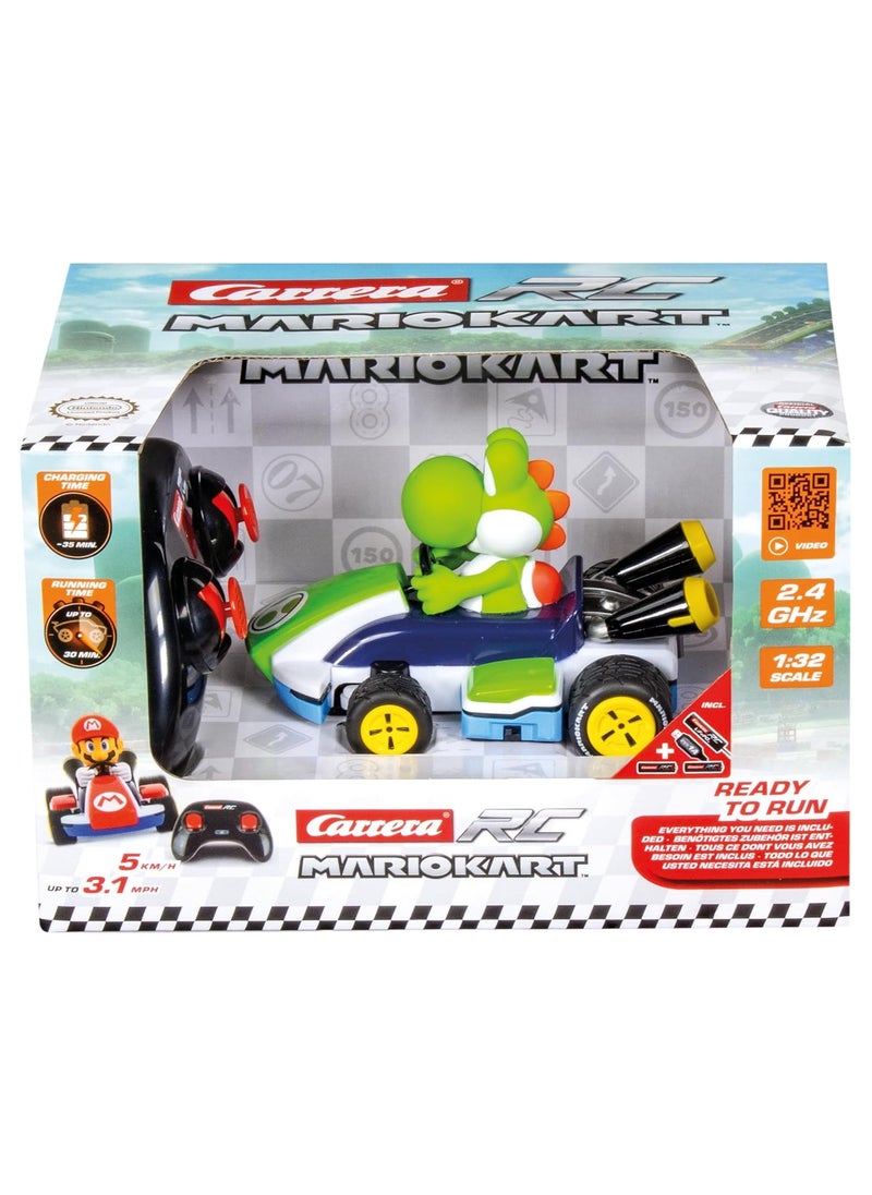 Carrera RC Mario Kart Race Kart | 2.4GHz Remote-Controlled Yoshi Vehicle | Authentic Nintendo Design | Fun Racing Toy for All Ages