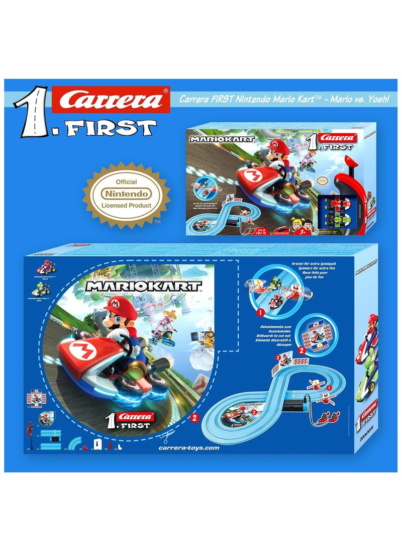 Carrera First Mario Kart | Beginner-Friendly Electric Race Track Set | Fun & Easy Racing for Kids | Official Nintendo Licensed Toy