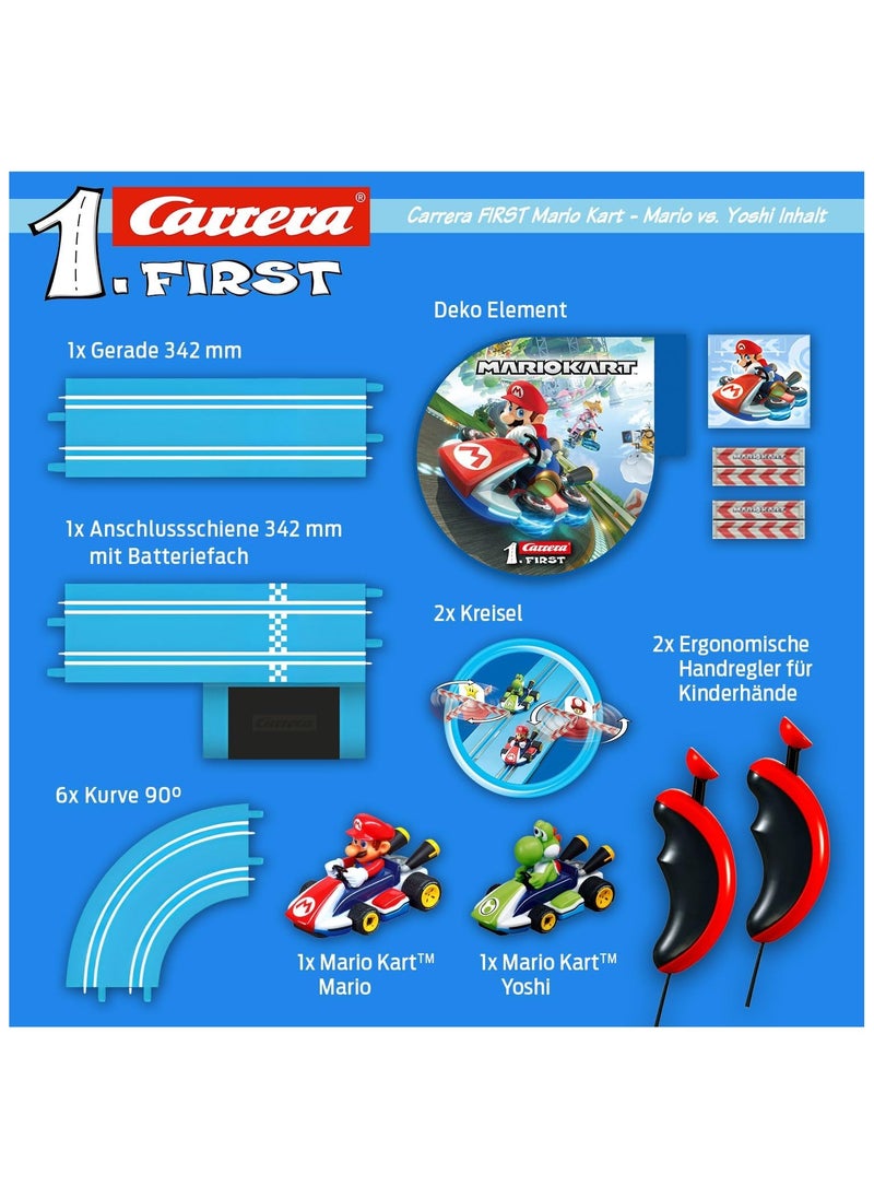 Carrera First Mario Kart | Beginner-Friendly Electric Race Track Set | Fun & Easy Racing for Kids | Official Nintendo Licensed Toy