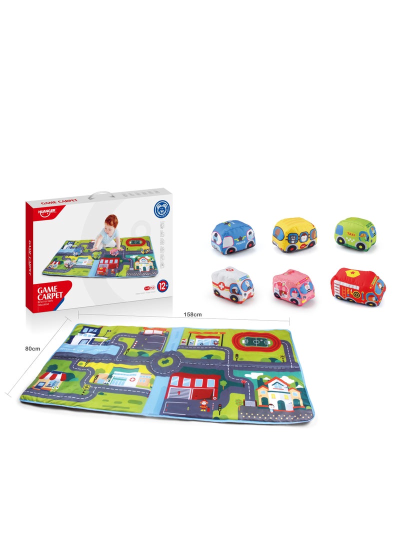 7-Piece Mat And Cars Set