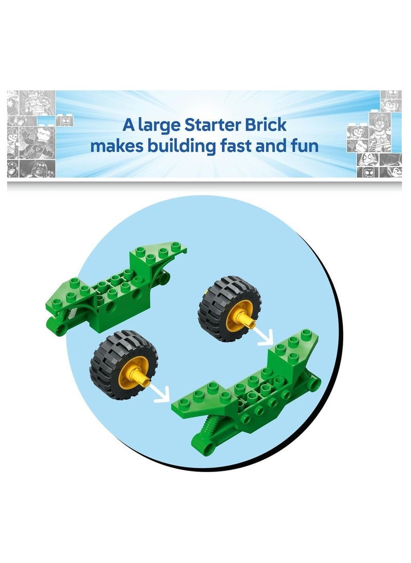 LEGO Spin and Electro Dinosaur Vehicle Chase Set, Creative Building Toy with a Super Hero Car 11198