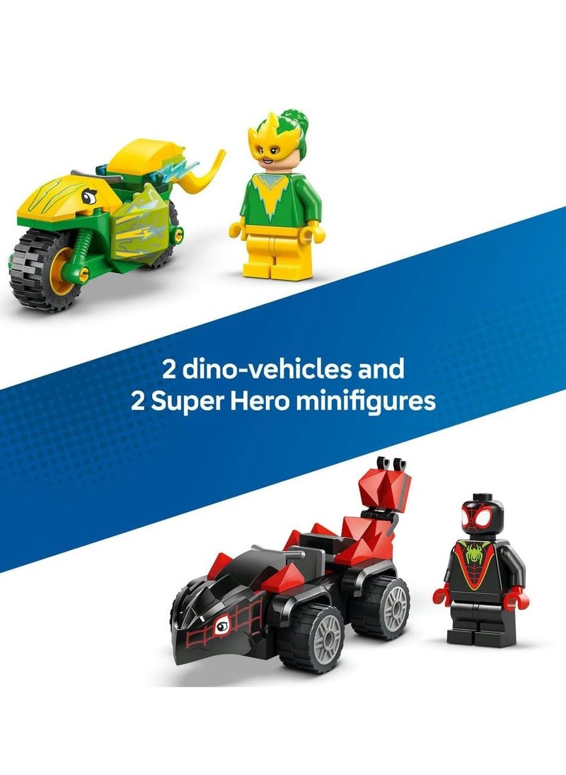 LEGO Spin and Electro Dinosaur Vehicle Chase Set, Creative Building Toy with a Super Hero Car 11198