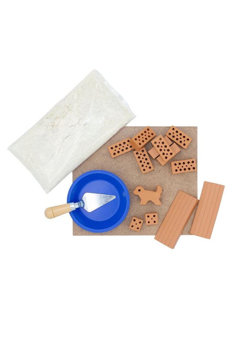 Brick Construction Toy Set - Teifoc 1002 - Dog Kennel Includes Puppy Made Of Clay - 6+ Years - 17pcs