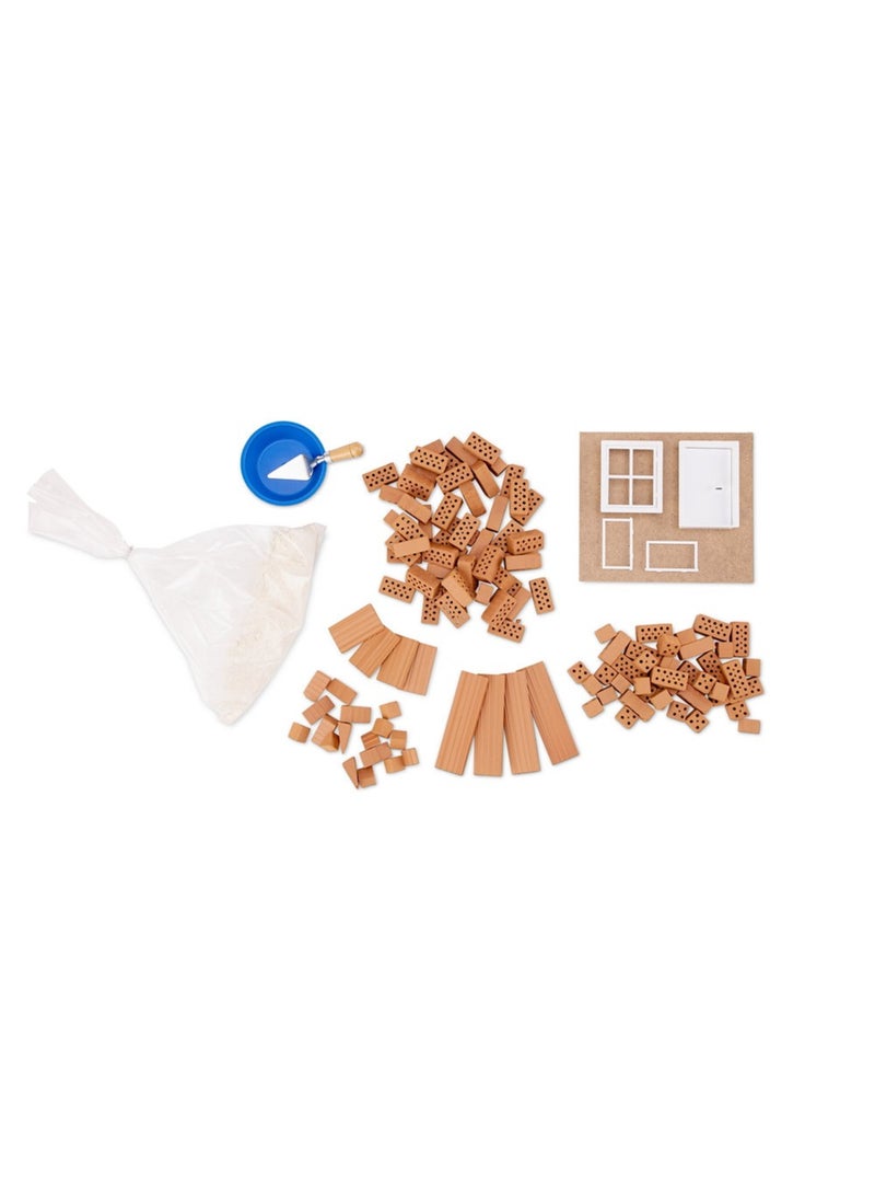 Brick Construction Toys TEI 1000  - Basic Starter Set - Build With Real Bricks & Cement - 6+ Years Old