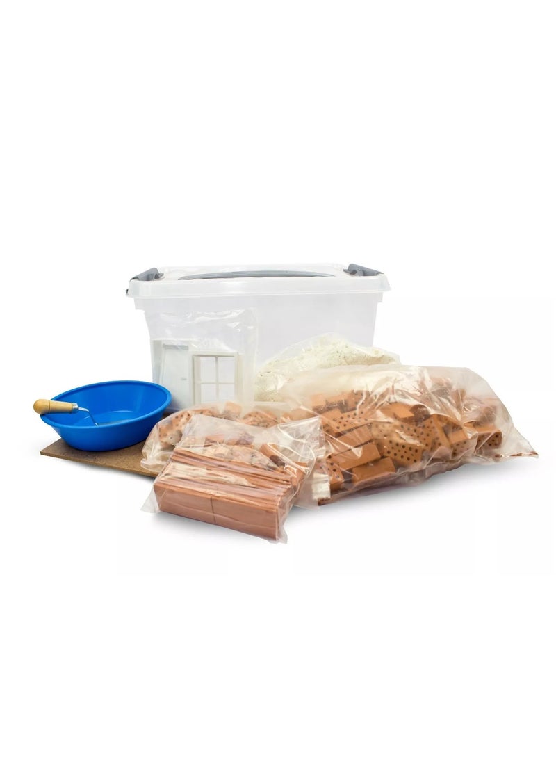 Brick Construction Toys TEI 1000  - Basic Starter Set - Build With Real Bricks & Cement - 6+ Years Old
