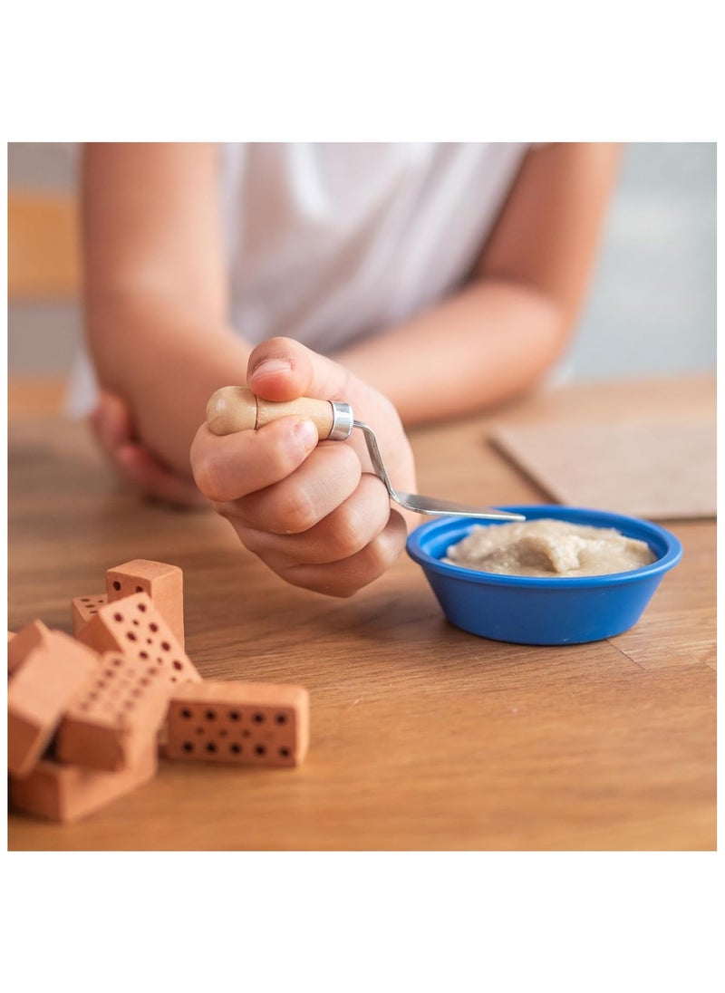 Brick Construction Toys TEI 1000  - Basic Starter Set - Build With Real Bricks & Cement - 6+ Years Old