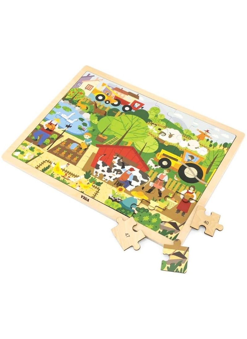 Farm Wooden Puzzle 48-Piece