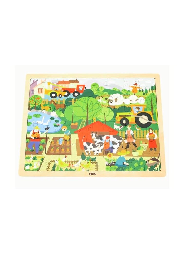 Farm Wooden Puzzle 48-Piece