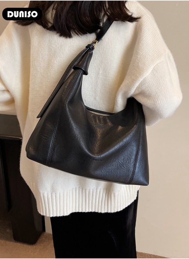 Handbags for Women, PU Leather Crossbody Bag, Shoulder Bag for Adjustable Shoulder Strap, Large Capacity Portable Satchel, Fashion Shoulder Bag for Ladies