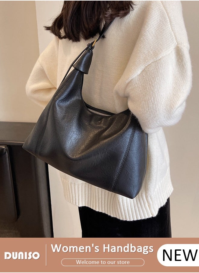 Handbags for Women, PU Leather Crossbody Bag, Shoulder Bag for Adjustable Shoulder Strap, Large Capacity Portable Satchel, Fashion Shoulder Bag for Ladies