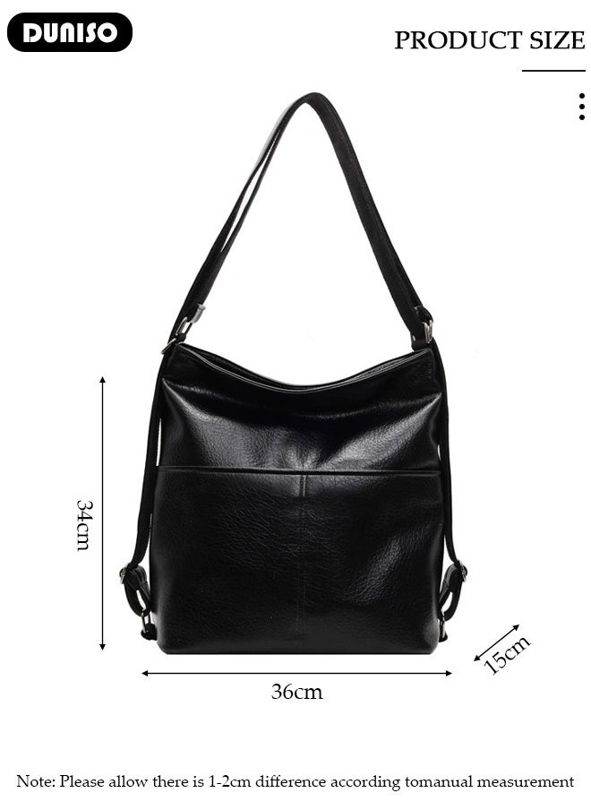 Handbags for Women, PU Leather Crossbody Bag, Shoulder Bag for Adjustable Shoulder Strap, Large Capacity Portable Satchel, Fashion Shoulder Bag for Ladies