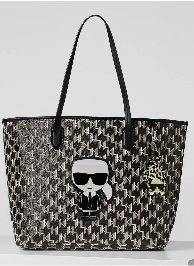 Karl Lagerfeld Paris Women's K/Ikonik Monogram Tote Bag