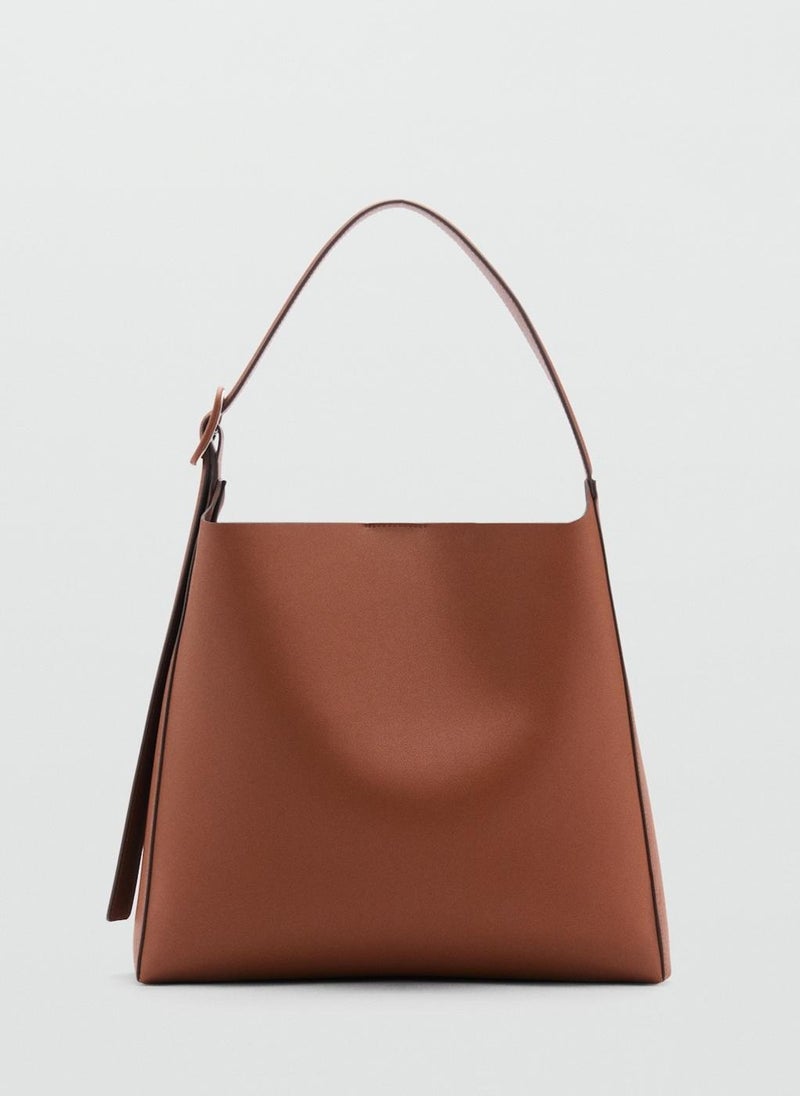 Shopper Bag With Buckle
