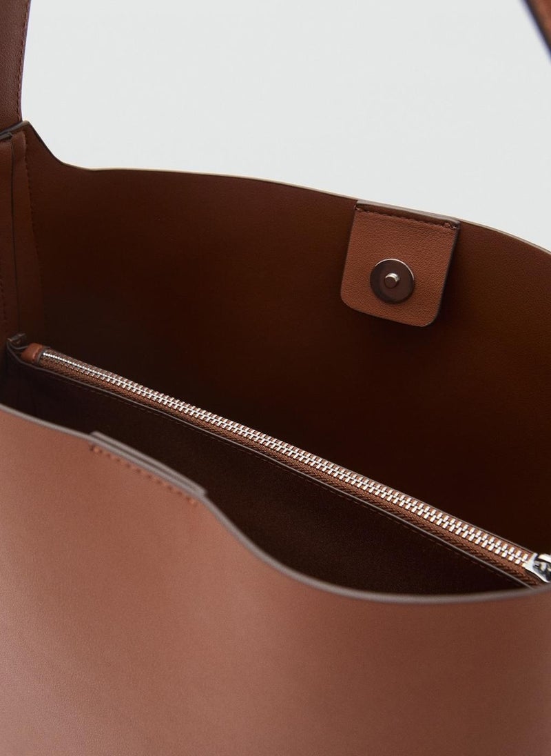 Shopper Bag With Buckle