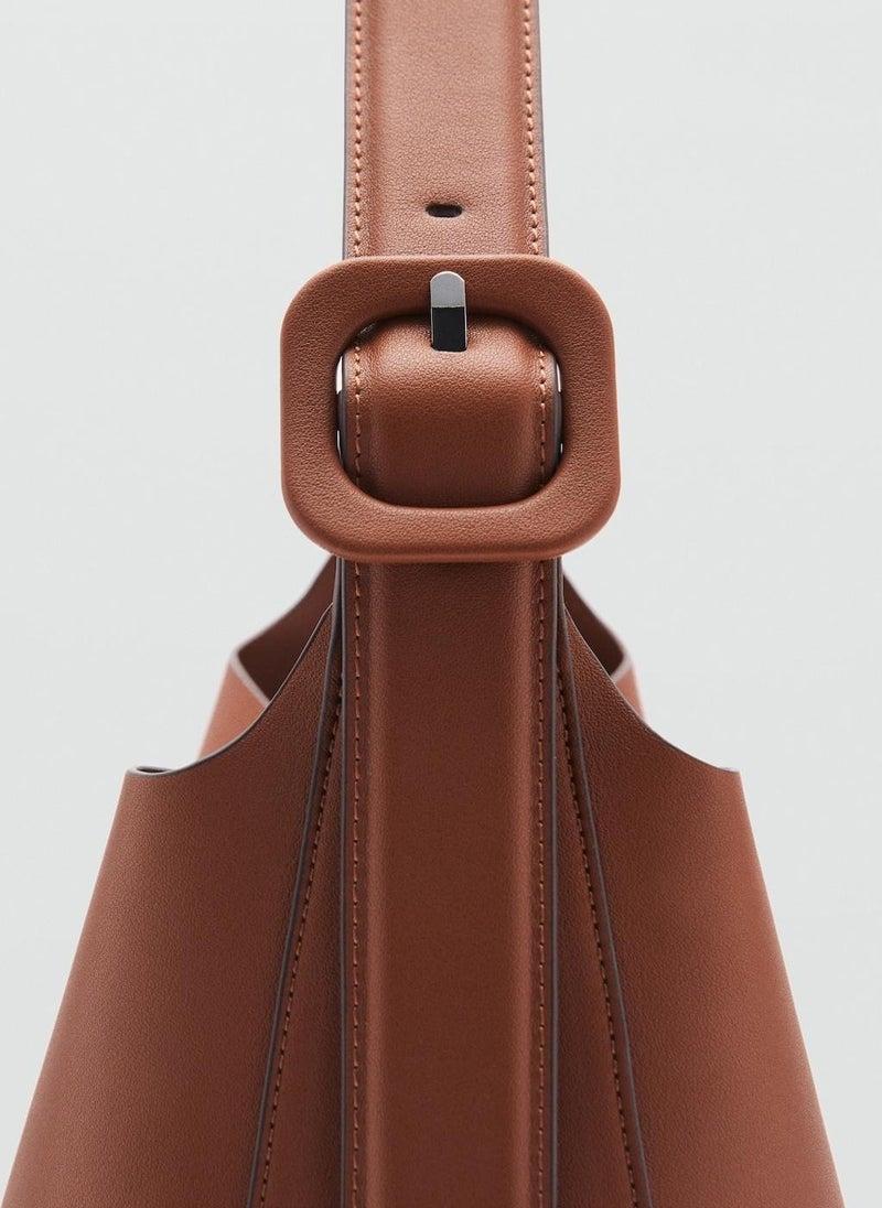 Shopper Bag With Buckle