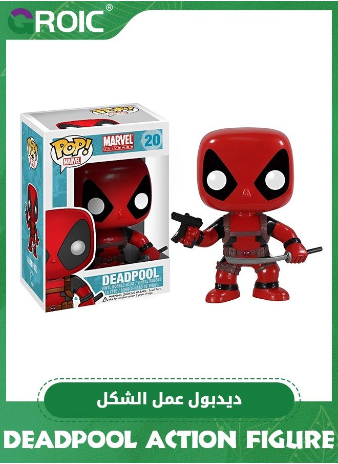 Movie Themed Action Figure - 3.75'' Deadpool Figure with Gun and Sword, Collectible Action Figures Toy, Model Figure for Collectors and Display, Gift Idea for Kids & Adults