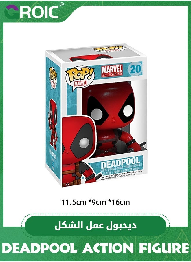 Movie Themed Action Figure - 3.75'' Deadpool Figure with Gun and Sword, Collectible Action Figures Toy, Model Figure for Collectors and Display, Gift Idea for Kids & Adults