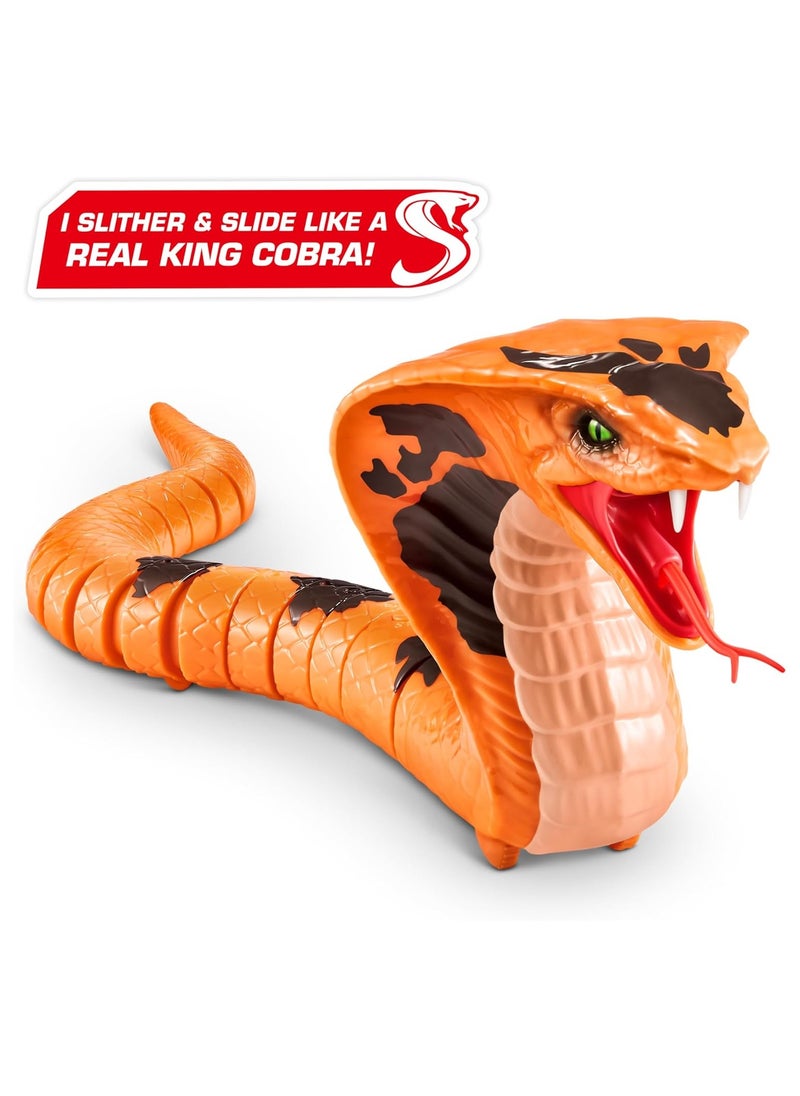 Zuru Robo Alive King Cobra Series 1 Robotic Figure Slithers & Slides Like a Real King Cobra Snake! Assorted Colors