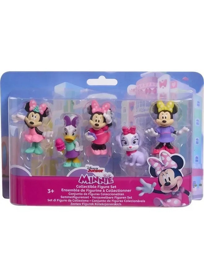 Disney Junior Minnie Mouse Collectible Figure Set (6 cm, Pack of 5)